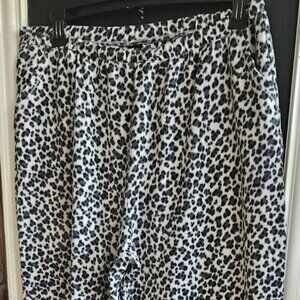 Black Leopard Print Pajamas